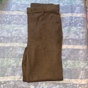 stretchy brown soft pants